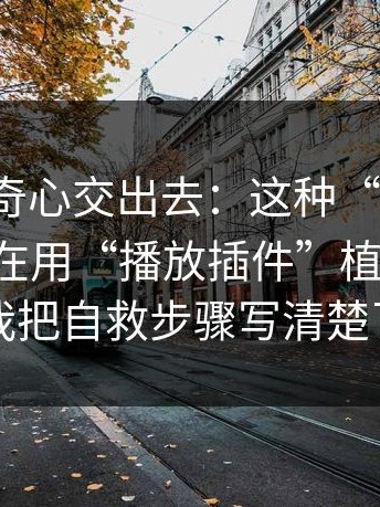 别把好奇心交出去：这种“分享群”可能正在用“播放插件”植入木马；我把自救步骤写清楚了